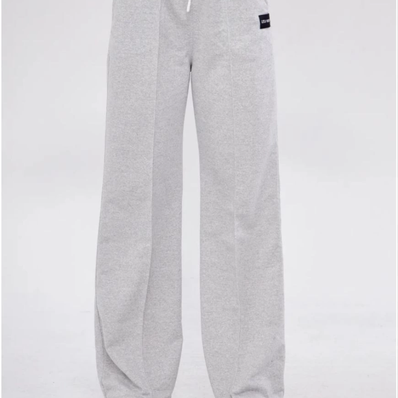 İki iplik Bol Paça Eşofman Pantolon - Gri