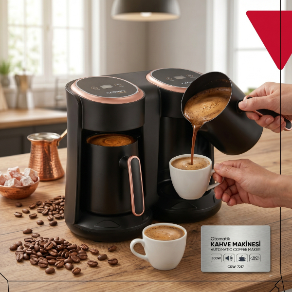 İkili Otomatik Türk Kahve Makinesi 