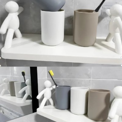 İnsan Figürlü Yapışkanlı Çok Amaçlı Duvar Rafı