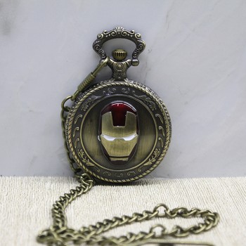 Iron Man Tasarımlı Köstekli Saat 