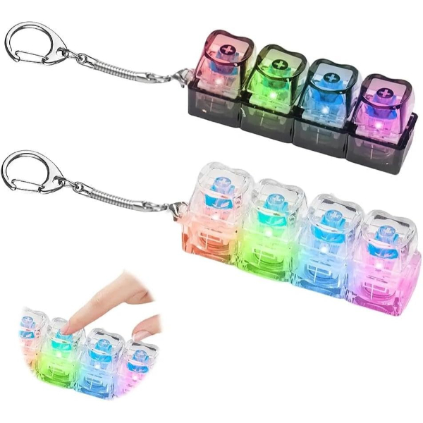 Işıklı Klavye Tuşu Switch Anahtarlık 