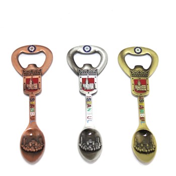 İstanbul Temalı Metal Magnet Ve Açacak Kaşık Tasarımlı