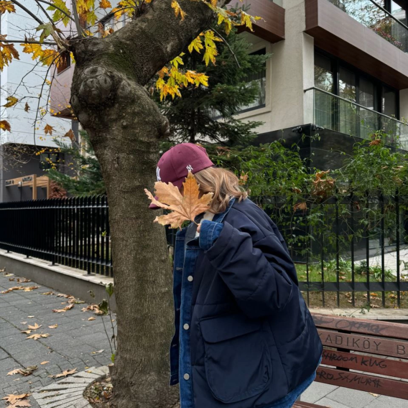 Jeans Detaylı Cıtcıtlı CEKET - Lacivert -