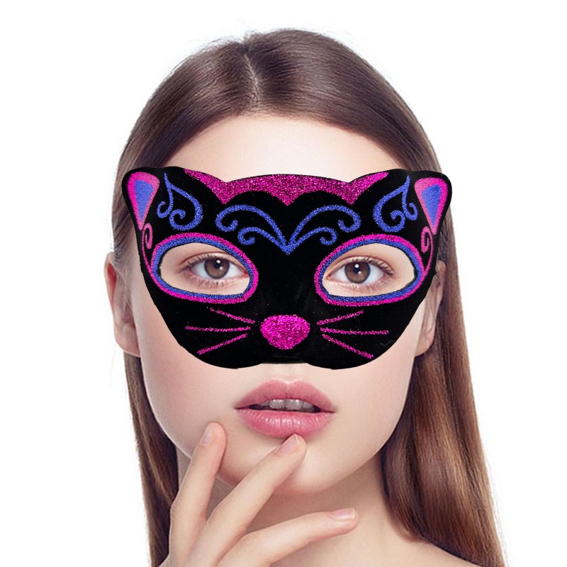 Kadife Kaplama Kedi Maskesi