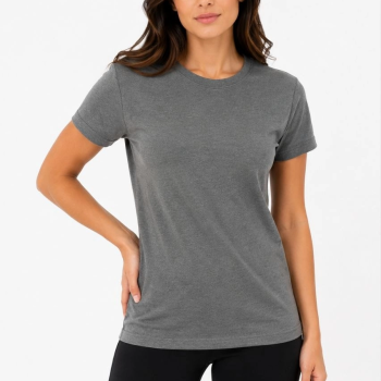 Kadın Basic Tişört Bisiklet Yaka Kısa Kol Günlük Yazlık Slim fit T-Shirt - Antrasit Kadın Basic Tişört Bisiklet Yaka Kısa Kol Günlük Yazlık Slim fit T-Shirt - Antrasit