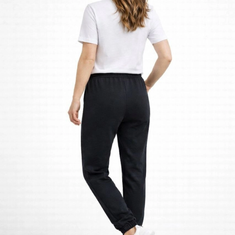 Kadın Jogger Eşofman Altı , Cepli, Paça Lastilkl ,Spor Pantolon - Siyah