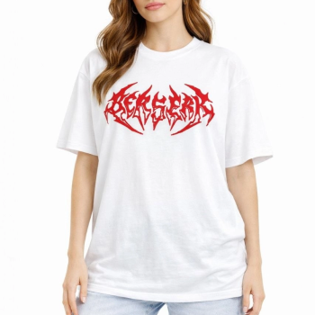 Kadın Kısa Kol Yazlık Tişört Bisiklet Yaka Baskılı Oversize T-Shirt - Beyaz