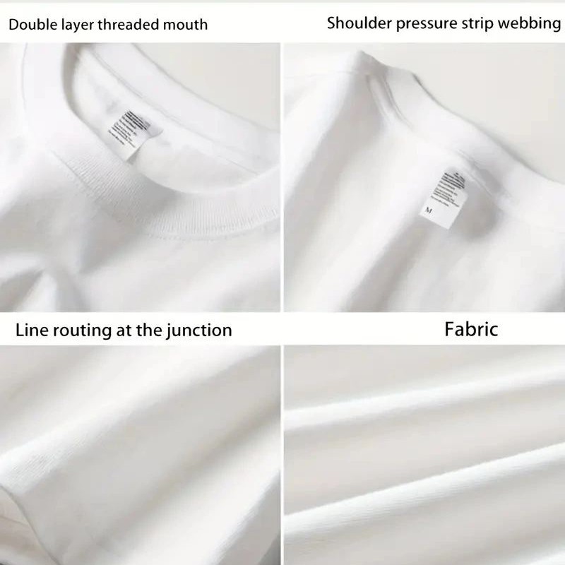 Kadın Kısa Kol Yazlık Tişört Bisiklet Yaka Baskılı Oversize T-Shirt - Beyaz