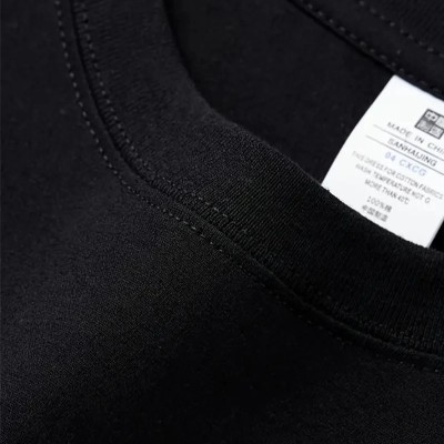 Kadın T-Shirt Bisiklet Yaka Kısa kol Baskılı Tişört - Siyah