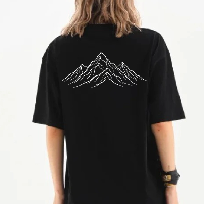 Kadın T-Shirt Nihilist Penguen Baskılı Bisiklet Yaka Kısa kol yazlık Tişört - Siyah