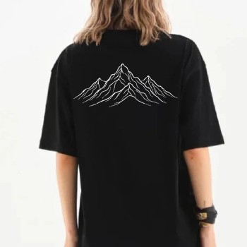 Kadın T-Shirt Nihilist Penguen Baskılı Bisiklet Yaka Kısa kol yazlık Tişört - Siyah
