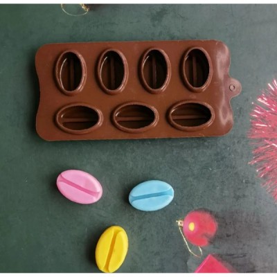 Kahve Çekirdeği Şekilli Silikon Kalıp 