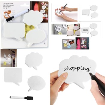 Kalemli Konuşma Balonu Tasarımlı 3'lü Magnet Seti 