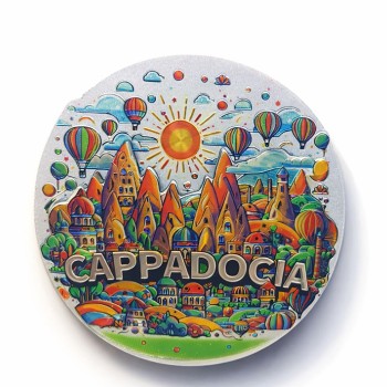 Kapadokya Temalı Silikon Buzdolabı Magneti Model 3