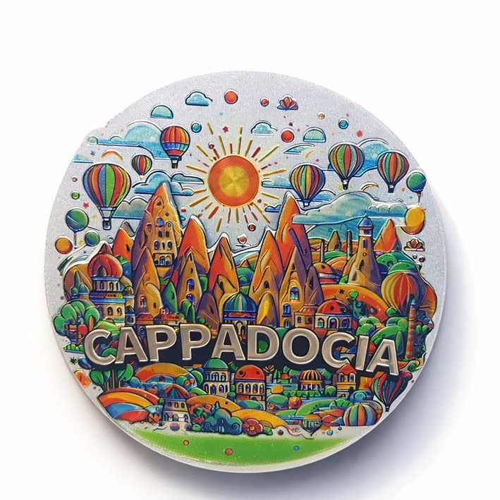 Kapadokya Temalı Silikon Buzdolabı Magneti Model 3