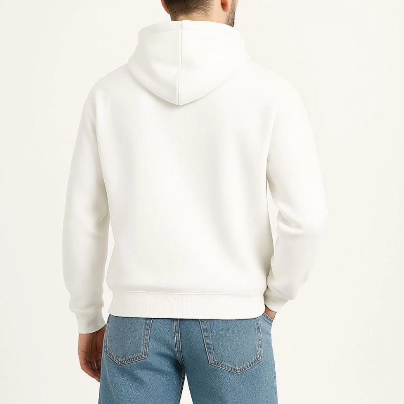 Kapüşonlu Sweatshirt Hoodie - Beyaz