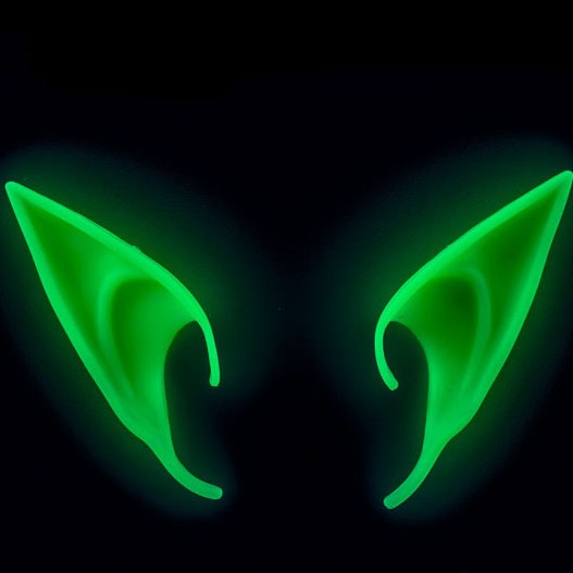 Karanlıkta Yanan Fosforlu Lateks Elf Kulağı 1 Çift