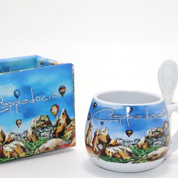 Kaşıklı Yöresel Kahve Fincanı Tekli Model 2 