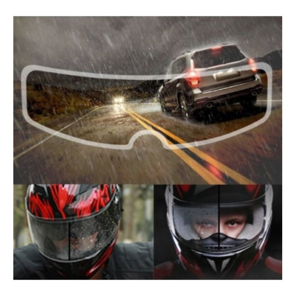 Kask Vizörü İçin Yağmur ve Buğu Engelleyici Film Kask Vizörü İçin Yağmur ve Buğu Engelleyici Film