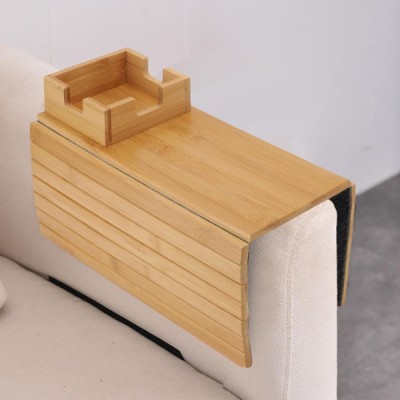 Katlanabilir Ahşap Koltuk Yanı Kanepe Tepsisi 