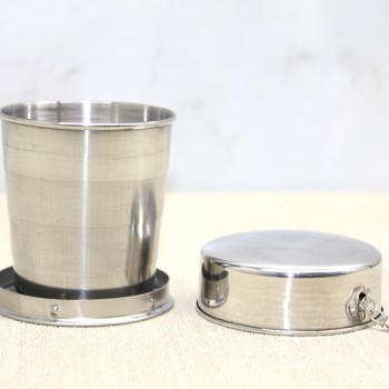 Katlanabilir Tekli Paslanmaz Çelik Shot Bardak - Model 1 