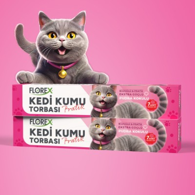 Kedi Kumu Torbası Pudra Kokulu 