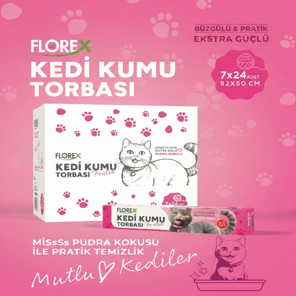 Kedi Kumu Torbası Pudra Kokulu 