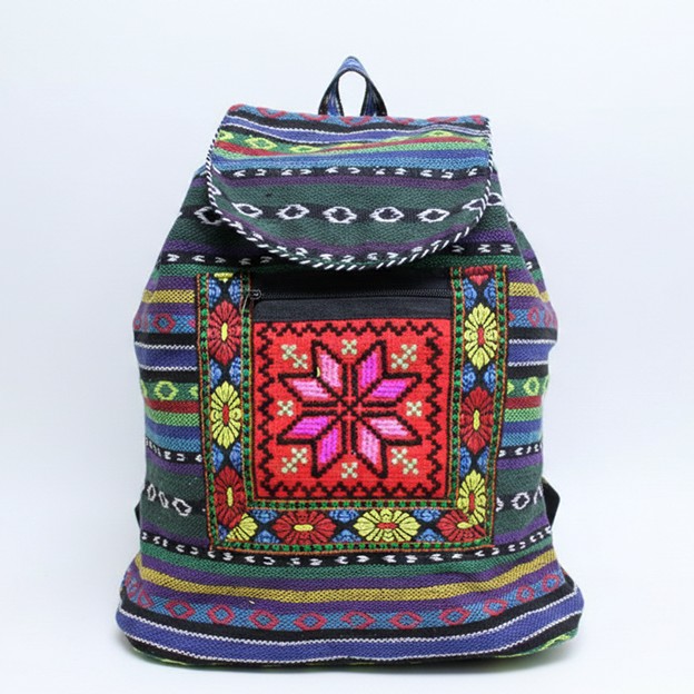 Kilim Desenli Sırt Çantası 