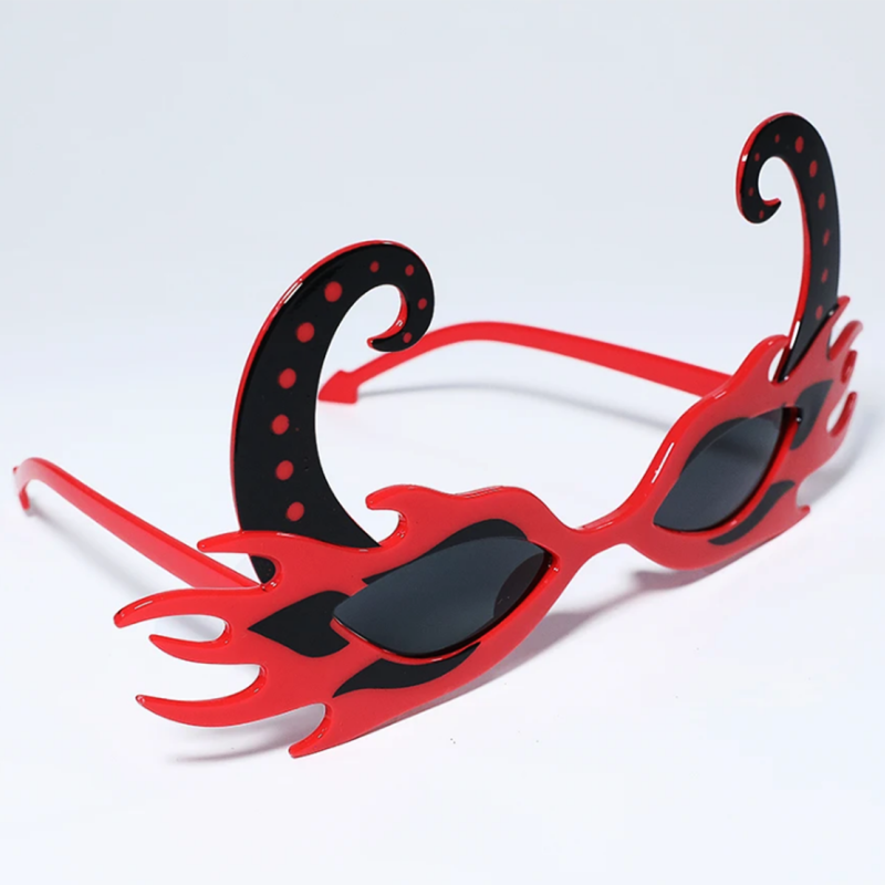 Kırmızı Alevli Parti Gözlüğü