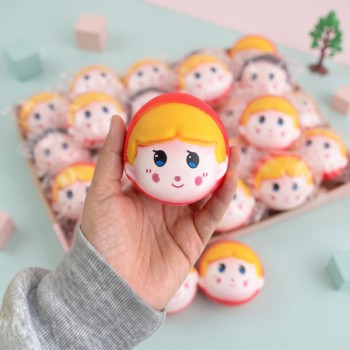 Kırmızı Başlıklı Kız Tasarımlı Squishy - 12'li Paket - Karışık Model - Yumuşak Oyuncak 