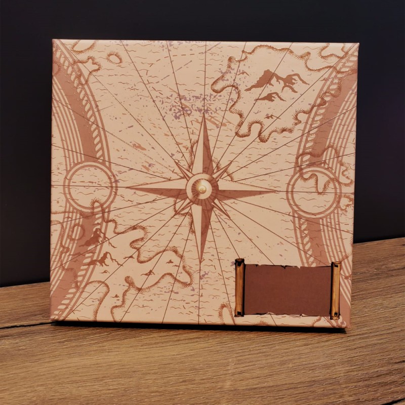 Kırmızı Pusula Tasarım Deri Defter Ve Touchpen Kalem Seti 