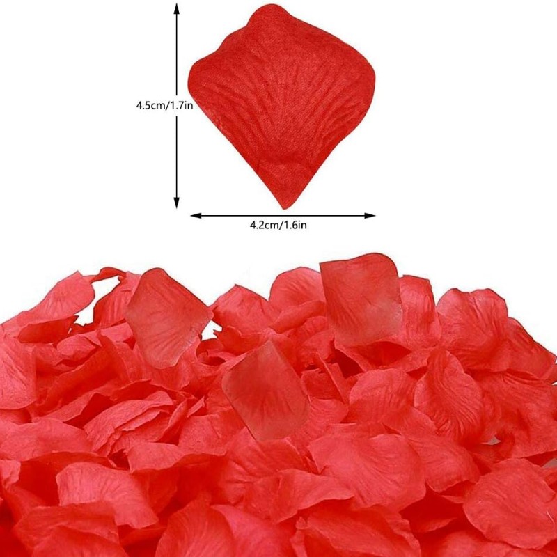 Kırmızı Renk Gül Yaprağı – 5 Paket 500 Adet