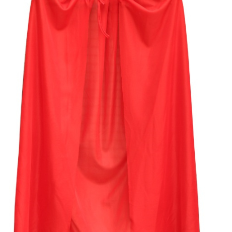 Kırmızı Renk Yakalı Pelerin Çocuk Boy 90 cm