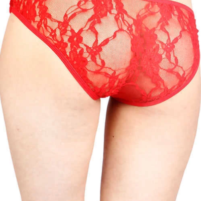 Kırmızı Şerit Detaylı Seksi Külot TM1139