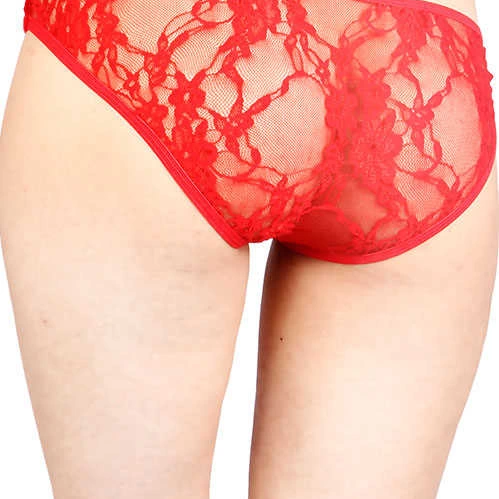 Kırmızı Şerit Detaylı Seksi Külot TM1139