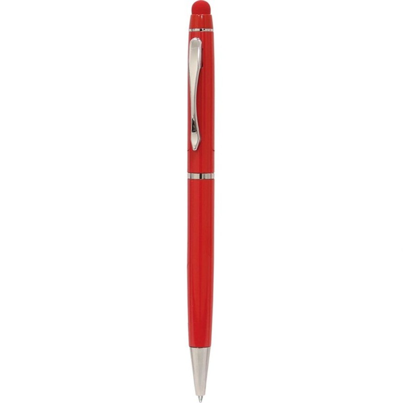 Kırmızı Touchpen Metal Kalem 