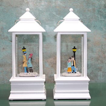 Kış Masalı Tasarımı Işıklı Müzikli Kar Küresi 