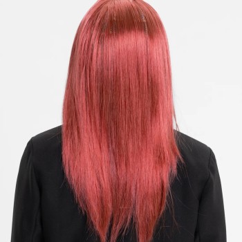 Kızıl Renk Düz Kesim Peruk
