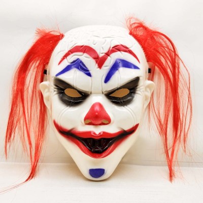 Kızıl Saçlı Joker Palyaço Maskesi 