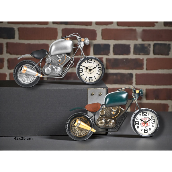 Klasik Motor Tasarımlı Masaüstü Saat 