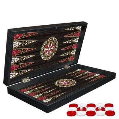 Klasik Sedef İşlemeli Tavla Model 2