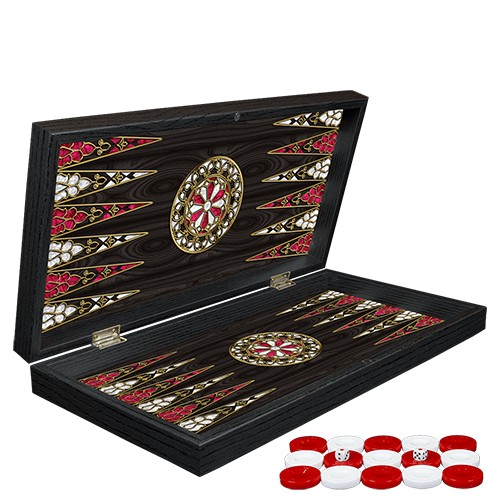 Klasik Sedef İşlemeli Tavla Model 2