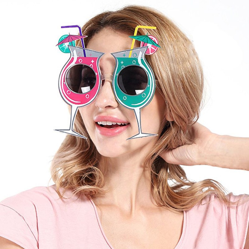 Kokteyl Temalı Hawaii Yaz Partisi Gözlüğü