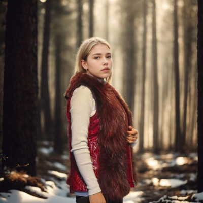 Kolsuz Fermuarlı Yelek - Kırmızı -