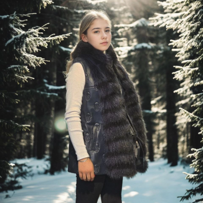 Kolsuz Fermuarlı Yelek - Lacivert -