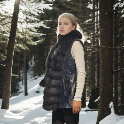 Kolsuz Fermuarlı Yelek - Lacivert -