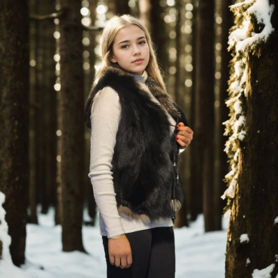 Kolsuz Fermuarlı Yelek - Siyah -