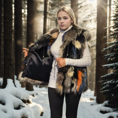 Kolsuz Hakiki Deri Ceket - Siyah