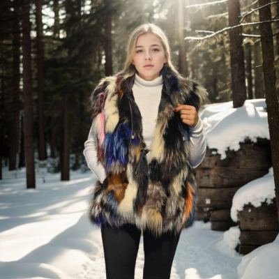 Kolsuz Hakiki Deri Ceket - Siyah