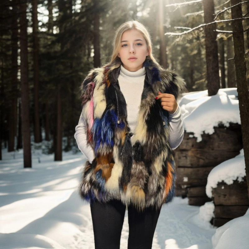 Kolsuz Hakiki Deri Ceket - Siyah